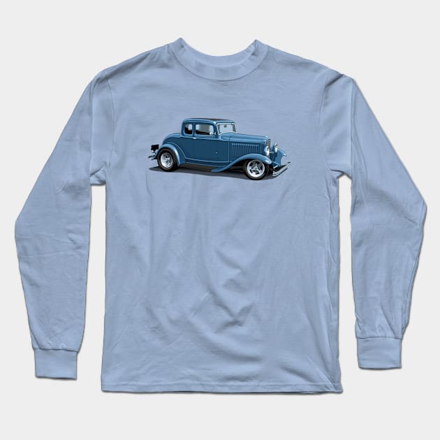 1932 Ford 5 window coupe Long Sleeve T-Shirt by candcretro